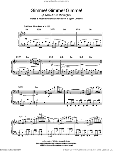 Gimme! Gimme! Gimme! (A Man After Midnight)