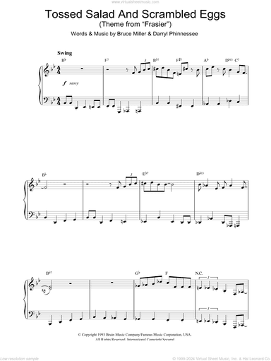 Tossed Salad And Scrambled Eggs (Theme from Frasier)