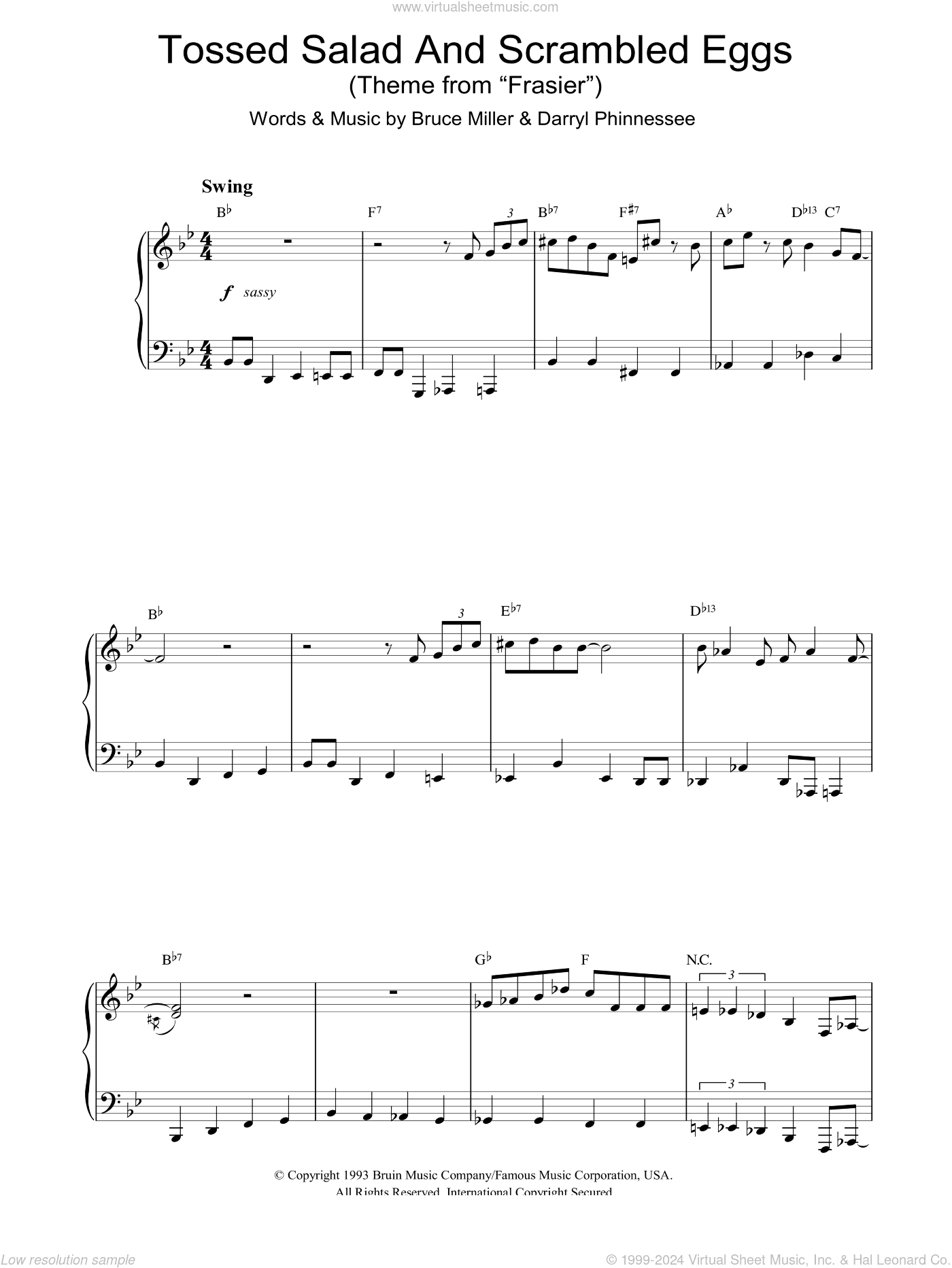 Tossed Salad And Scrambled Eggs (Theme from Frasier)
