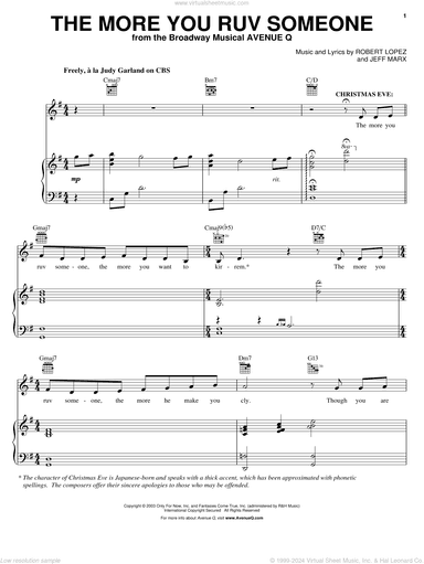 The More You Ruv Someone (from Avenue Q)