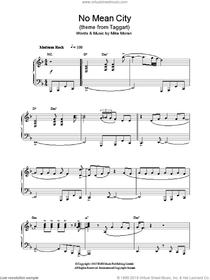 No Mean City (theme from Taggart)