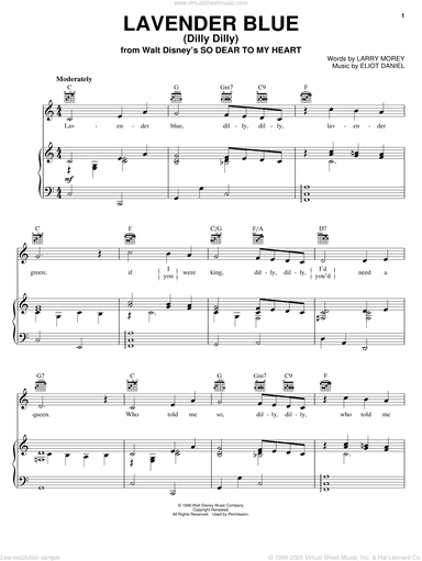Lavender Blue (Dilly Dilly) (from So Dear To My Heart)