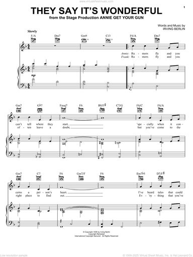 They Say It's Wonderful (from Annie Get Your Gun)