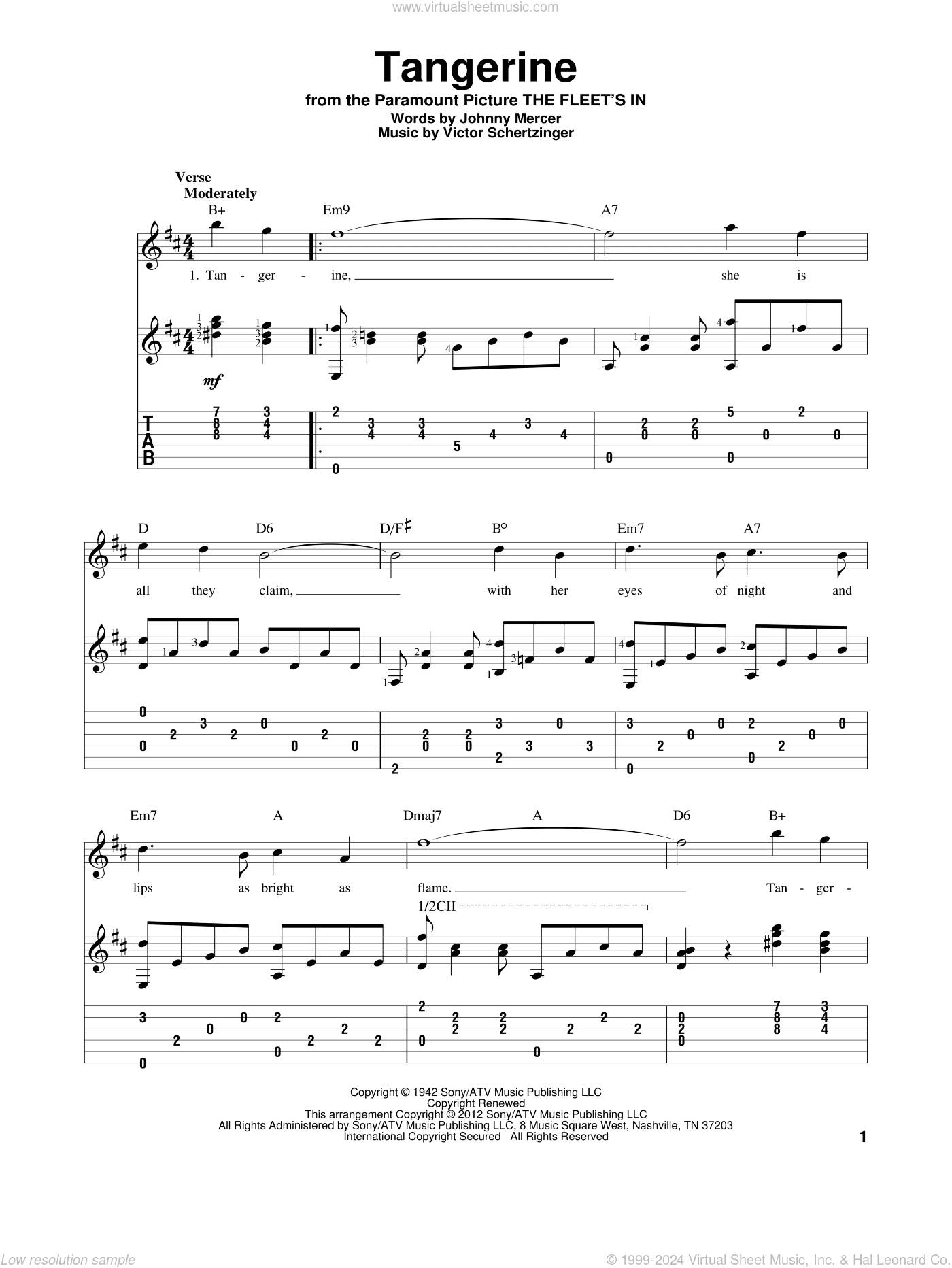 Tangerine, (intermediate)
