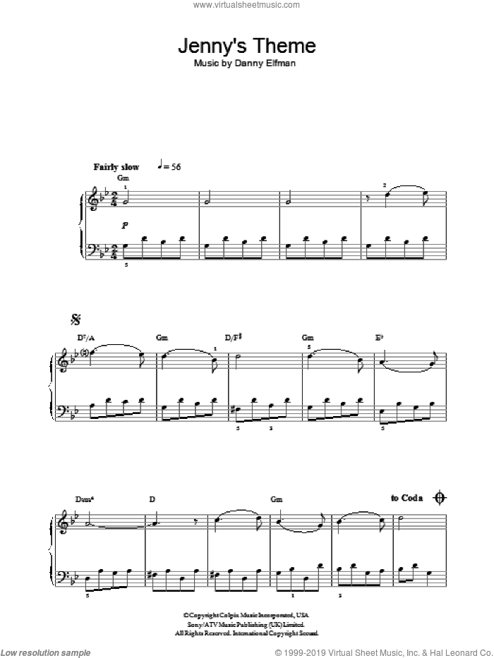 Jenny's Theme (from Big Fish)