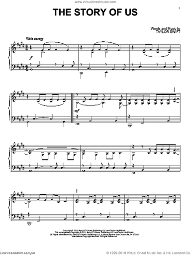 The Story Of Us, (intermediate)