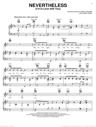 Nevertheless (I'm In Love With You)