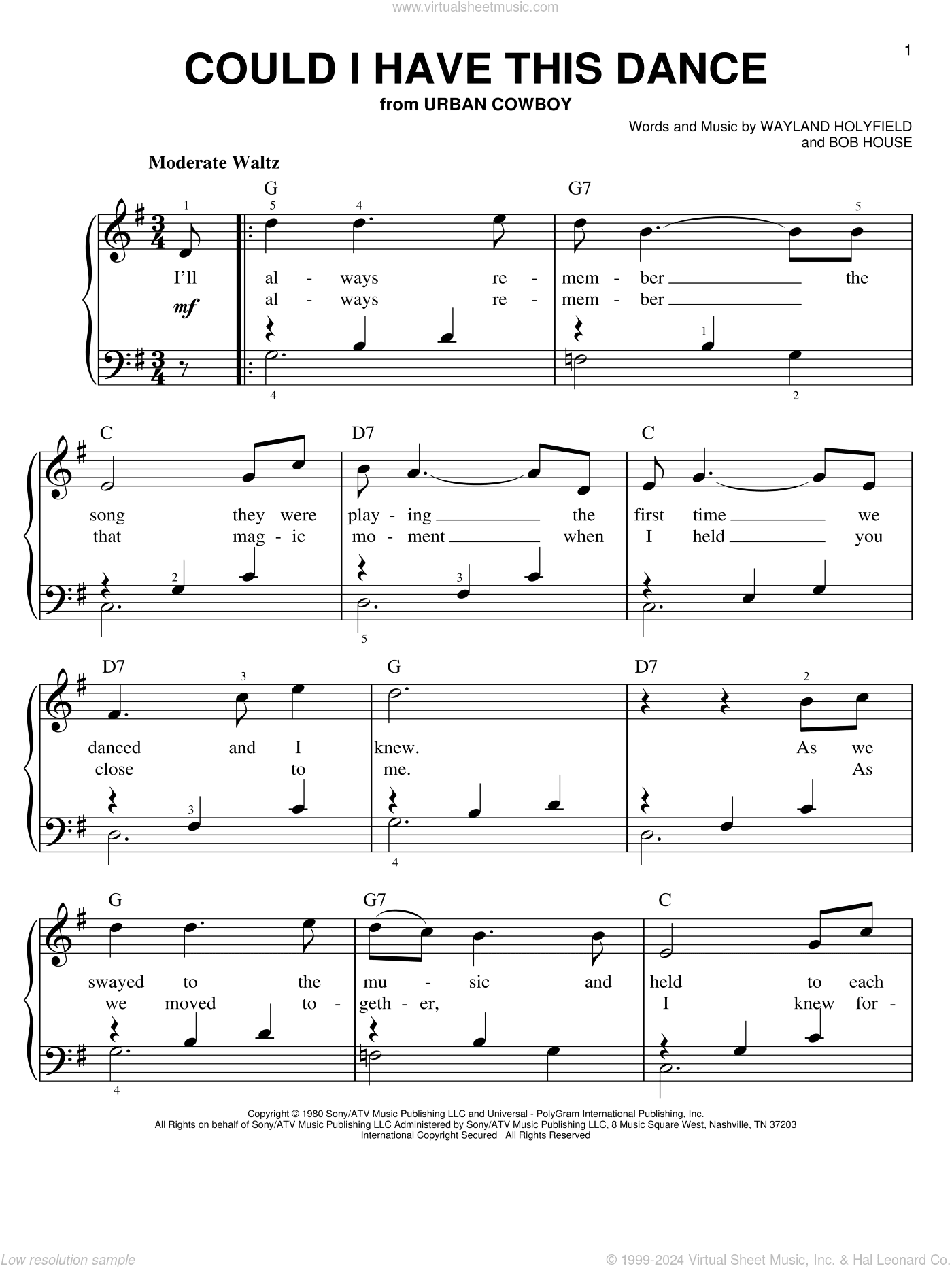 Could I Have This Dance, (beginner)