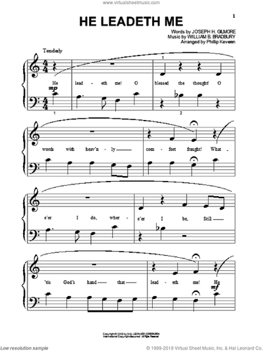 He Leadeth Me (arr. Phillip Keveren)