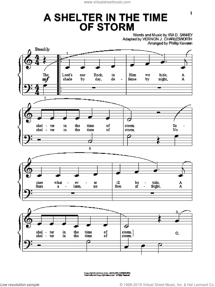 A Shelter In The Time Of Storm (arr. Phillip Keveren)