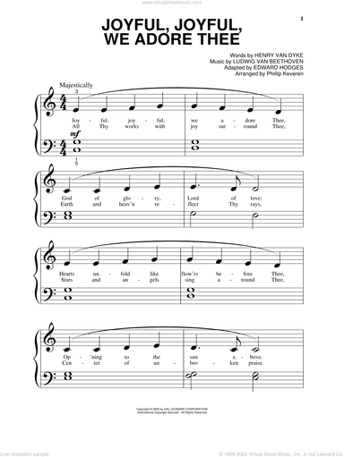 Joyful, Joyful, We Adore Thee (arr. Phillip Keveren)