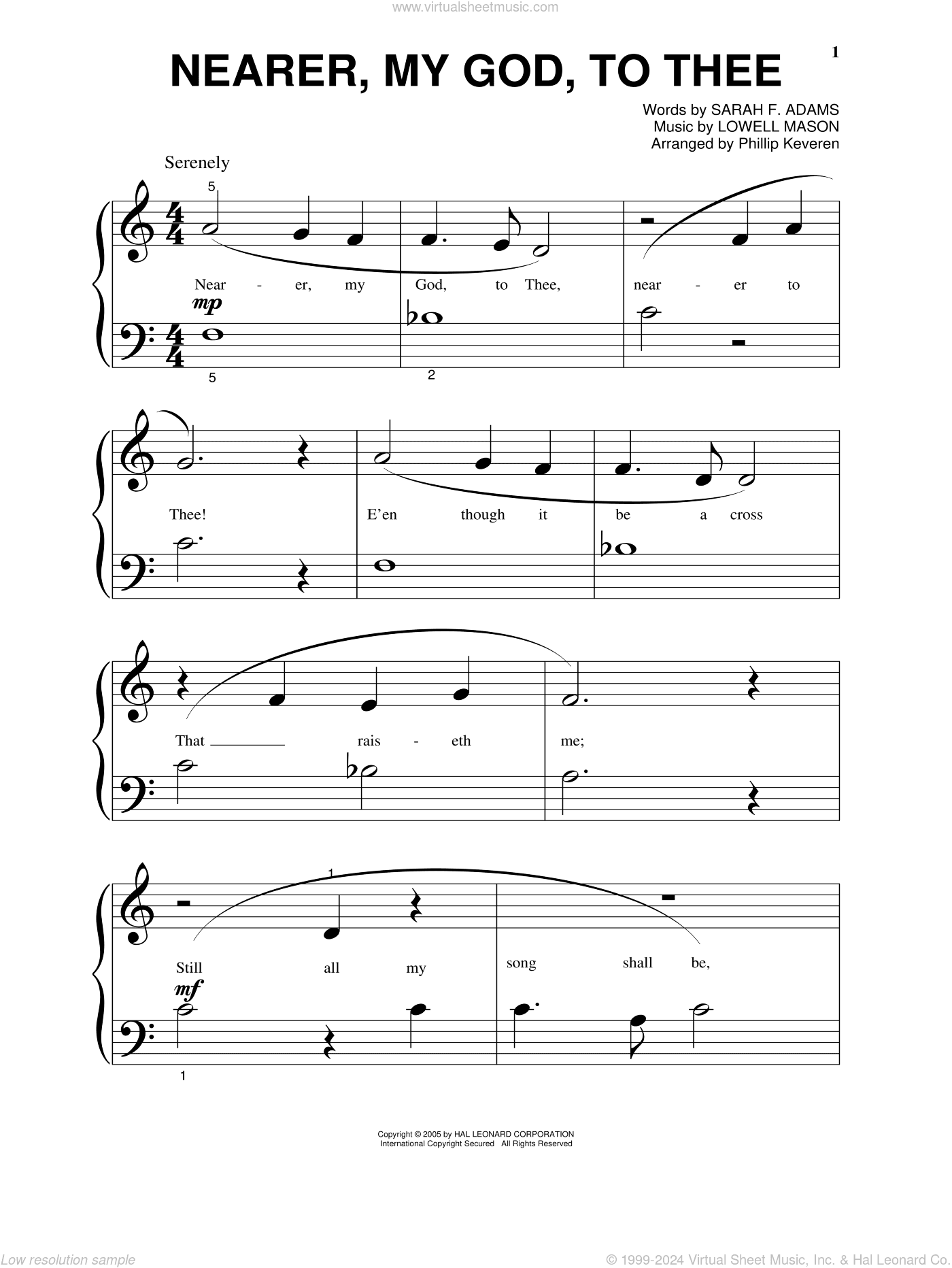 Nearer, My God, To Thee (arr. Phillip Keveren)