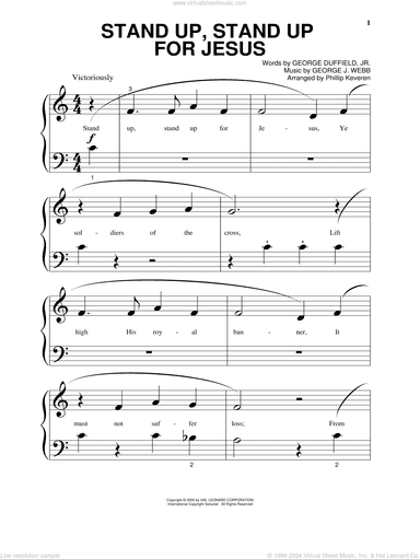 Stand Up, Stand Up For Jesus (arr. Phillip Keveren)