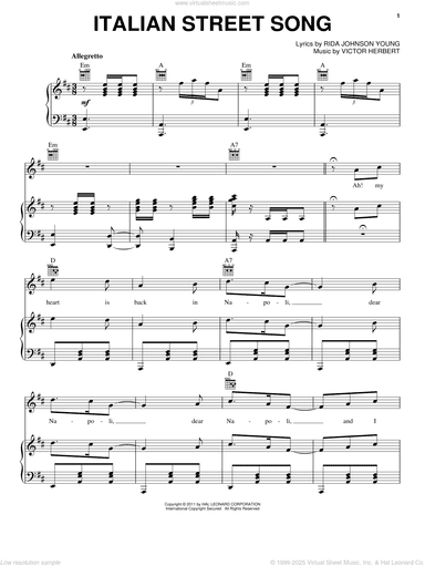 Italian Street Song
