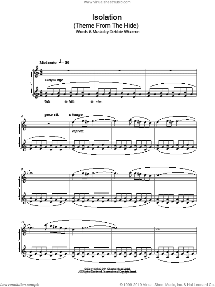 Isolation (Theme From The Hide)