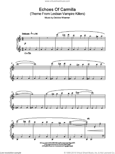 Echoes Of Carmilla (Theme From Lesbian Vampire Killers)