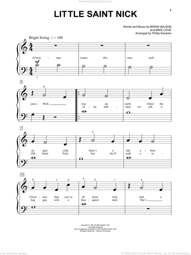Little Saint Nick (arr. Phillip Keveren)