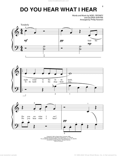 Do You Hear What I Hear (arr. Phillip Keveren)