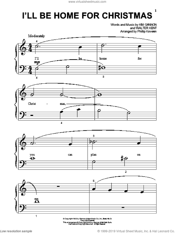 I'll Be Home For Christmas (arr. Phillip Keveren)