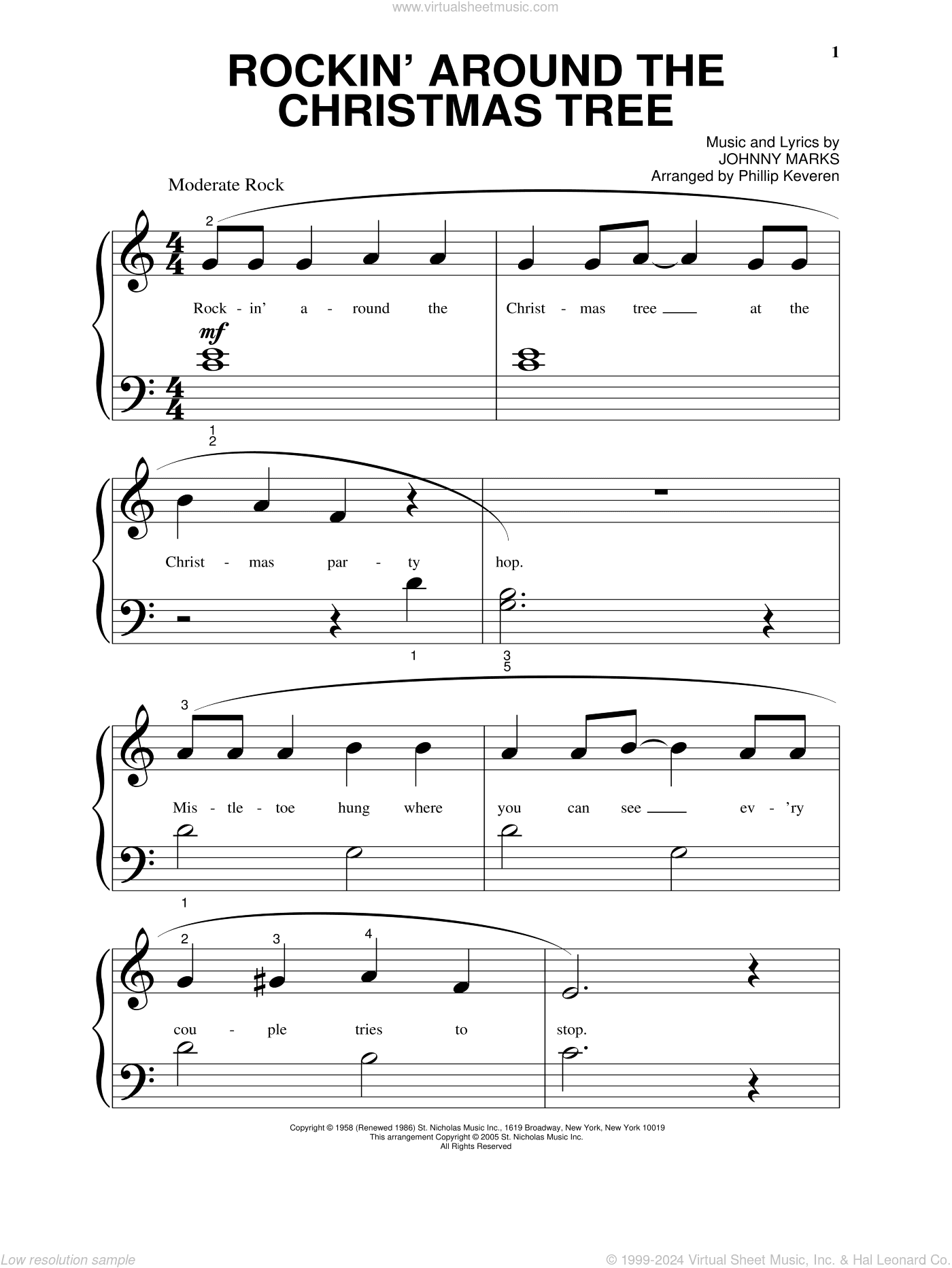 Rockin' Around The Christmas Tree (arr. Phillip Keveren)