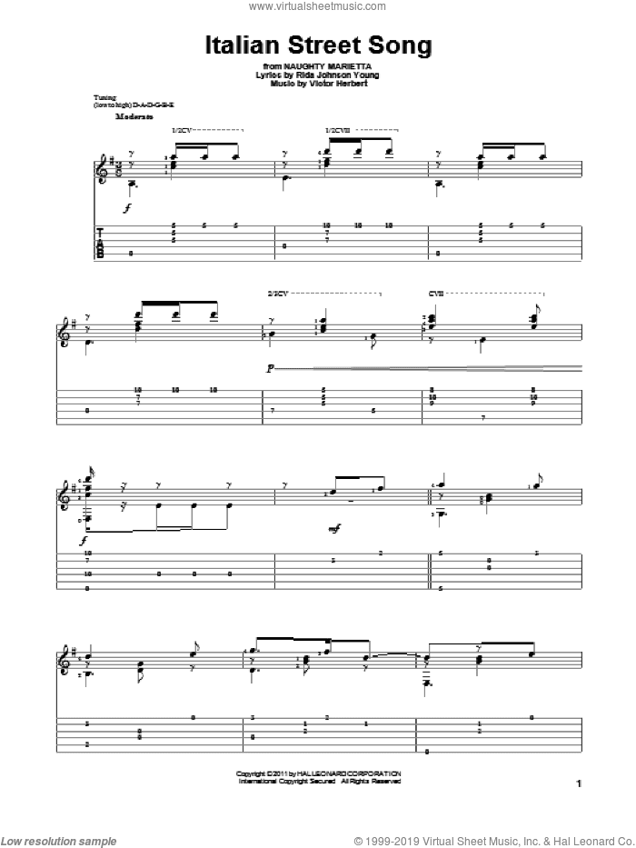 Italian Street Song