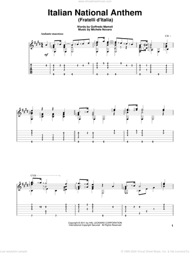 Italian National Anthem (Fratelli d'Italia)