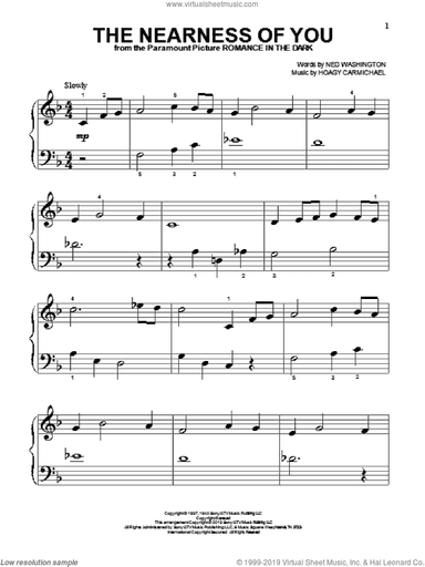 The Nearness Of You, (beginner)
