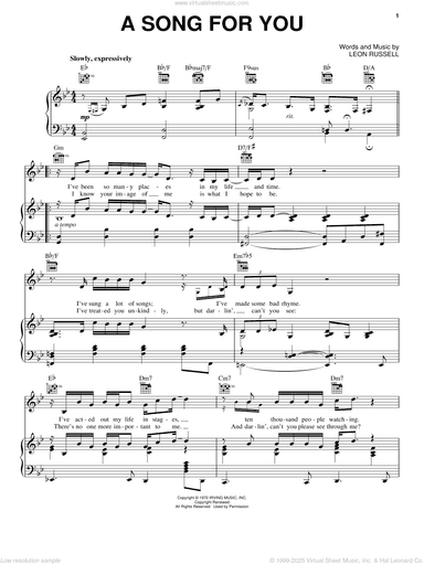 A Song For You