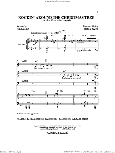 Rockin' Around The Christmas Tree (arr. Jill Gallina)