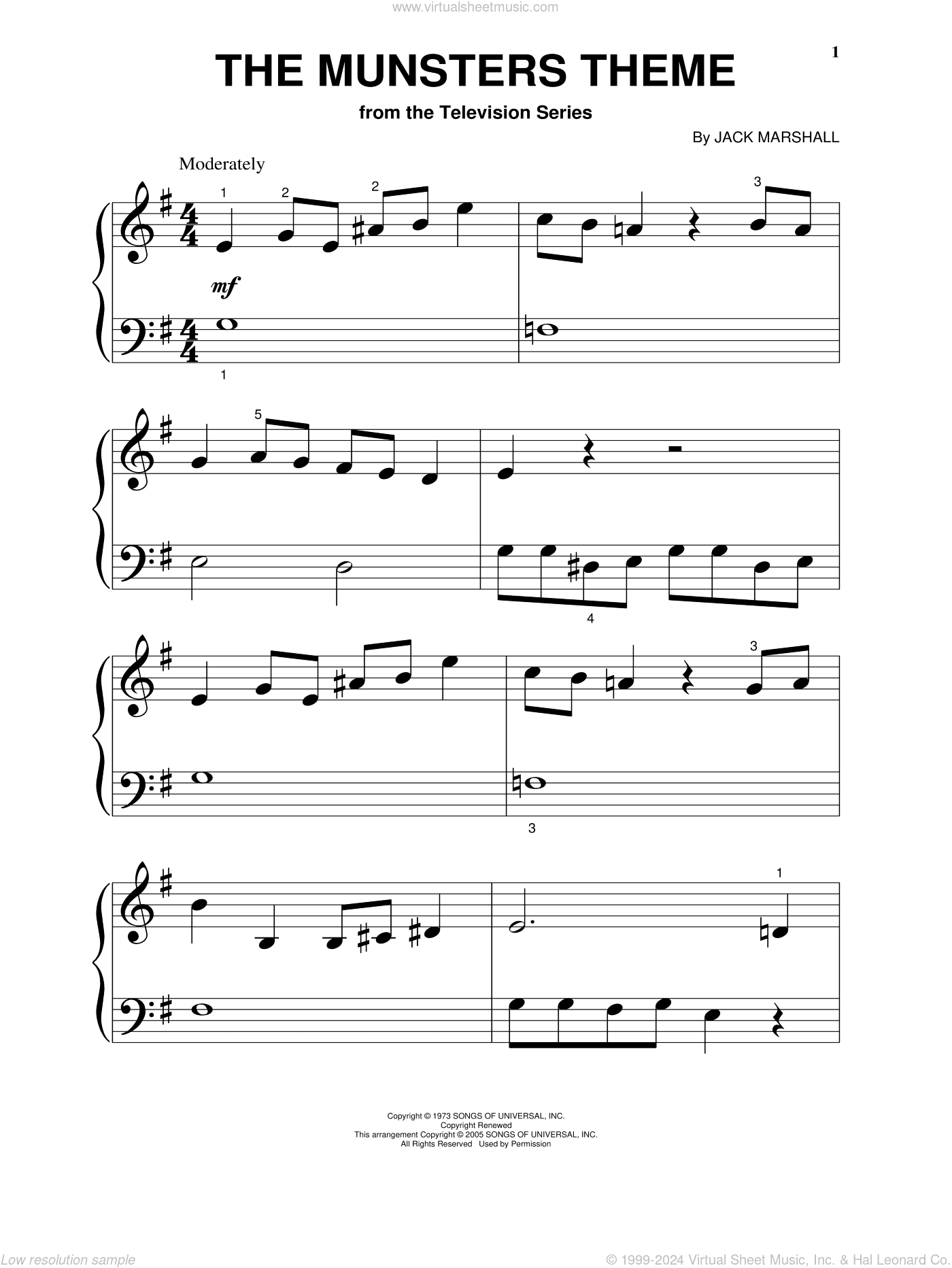 The Munsters Theme, (beginner)