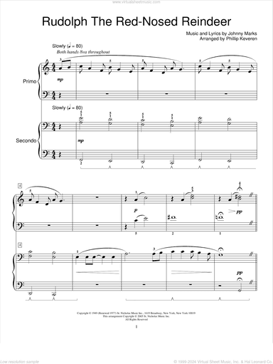 Rudolph The Red-Nosed Reindeer (arr. Phillip Keveren)