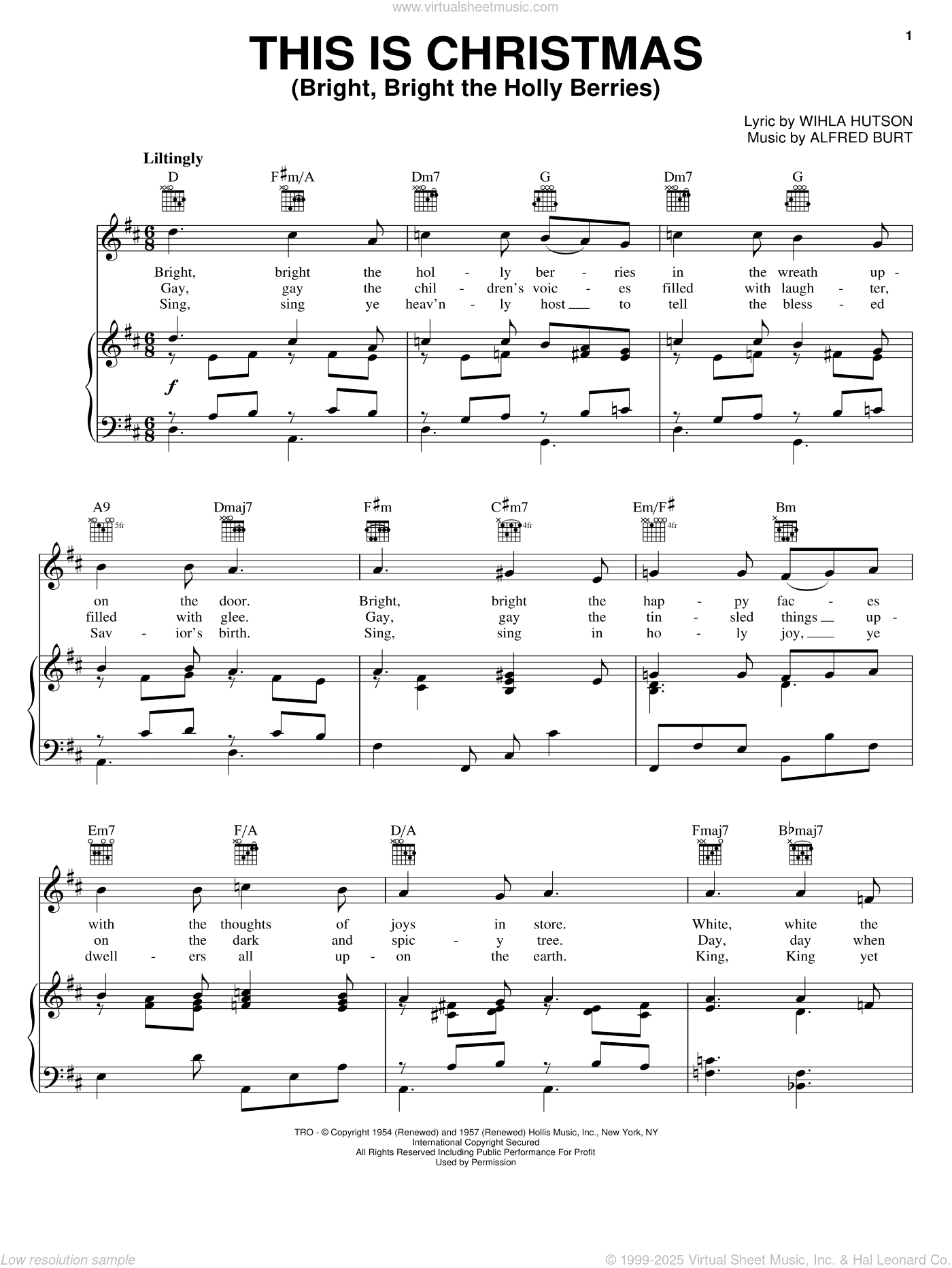 This Is Christmas (Bright, Bright The Holly Berries)