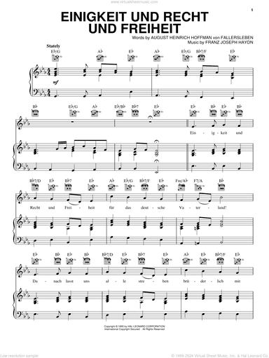 Einigkeit Und Recht Und Freiheit (German National Anthem)