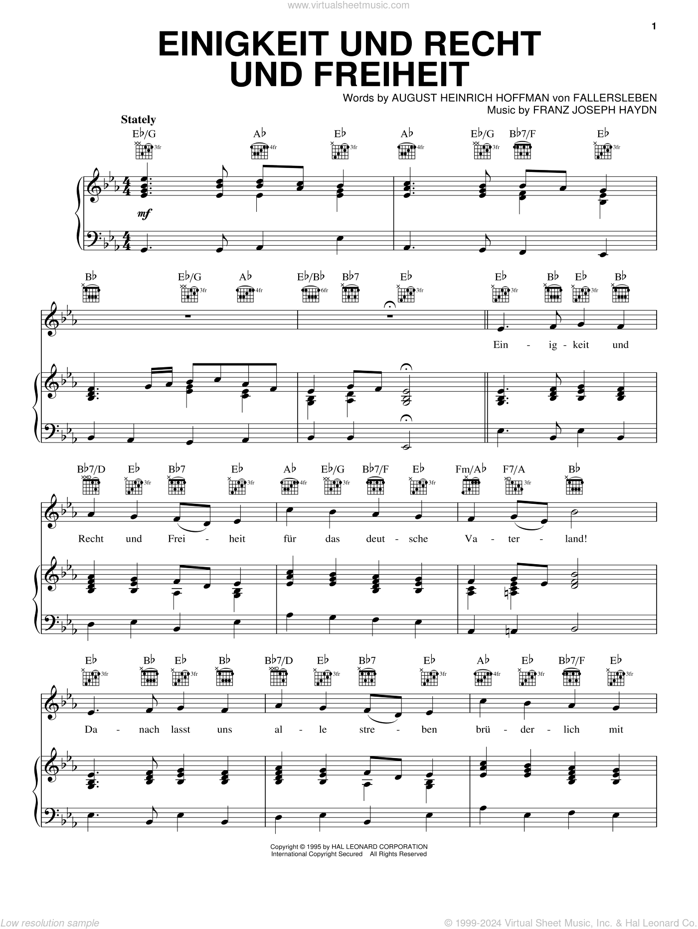 Einigkeit Und Recht Und Freiheit (German National Anthem)