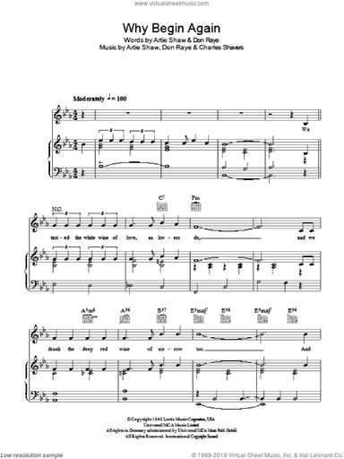 Why Begin Again