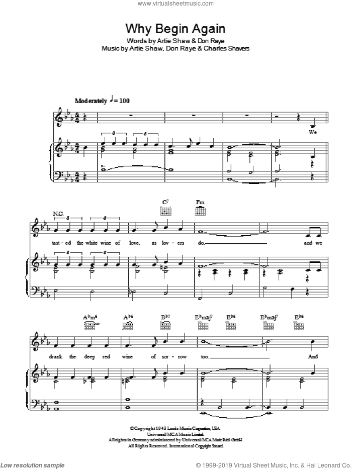 Why Begin Again