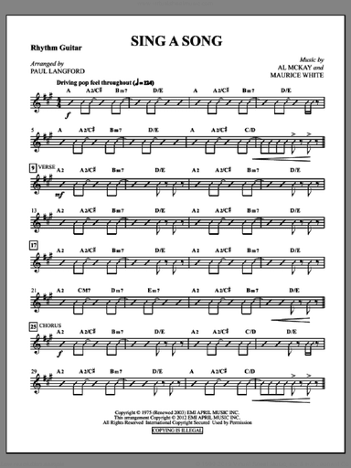 Sing A Song (complete set of parts)