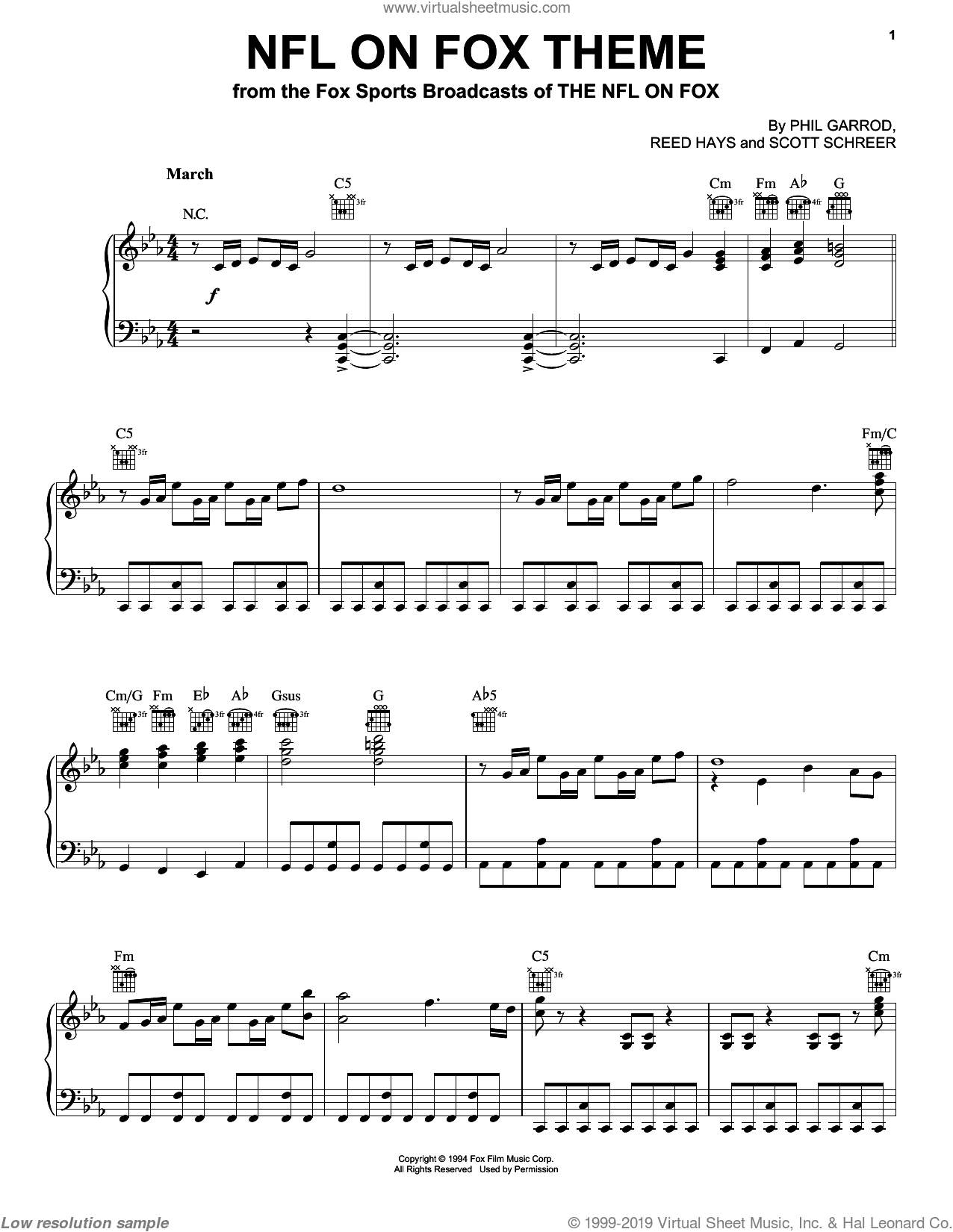 NFL On Fox Theme, (intermediate)