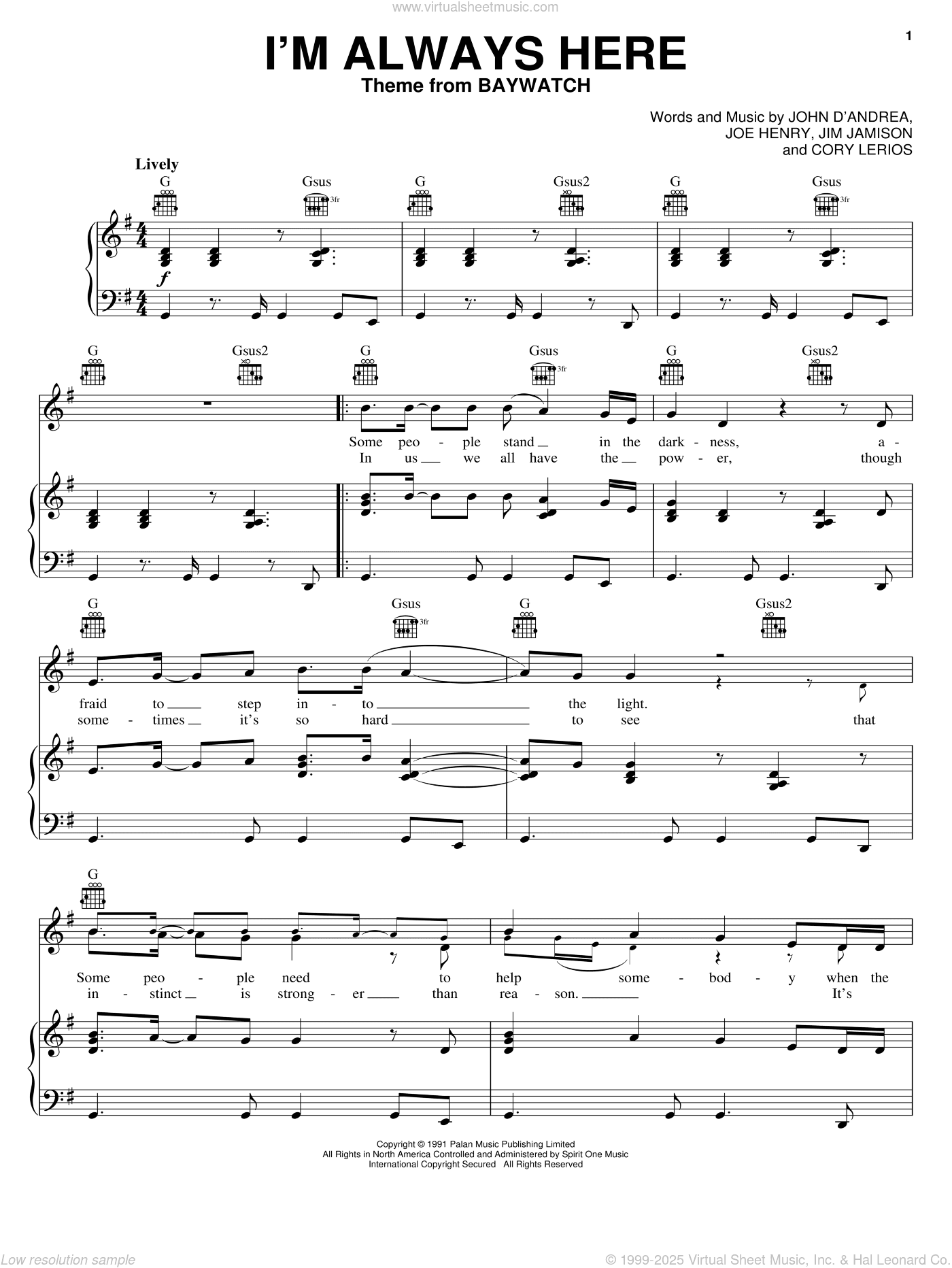 I'm Always Here (theme from Baywatch)