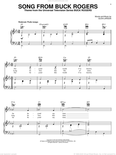 Song From Buck Rogers