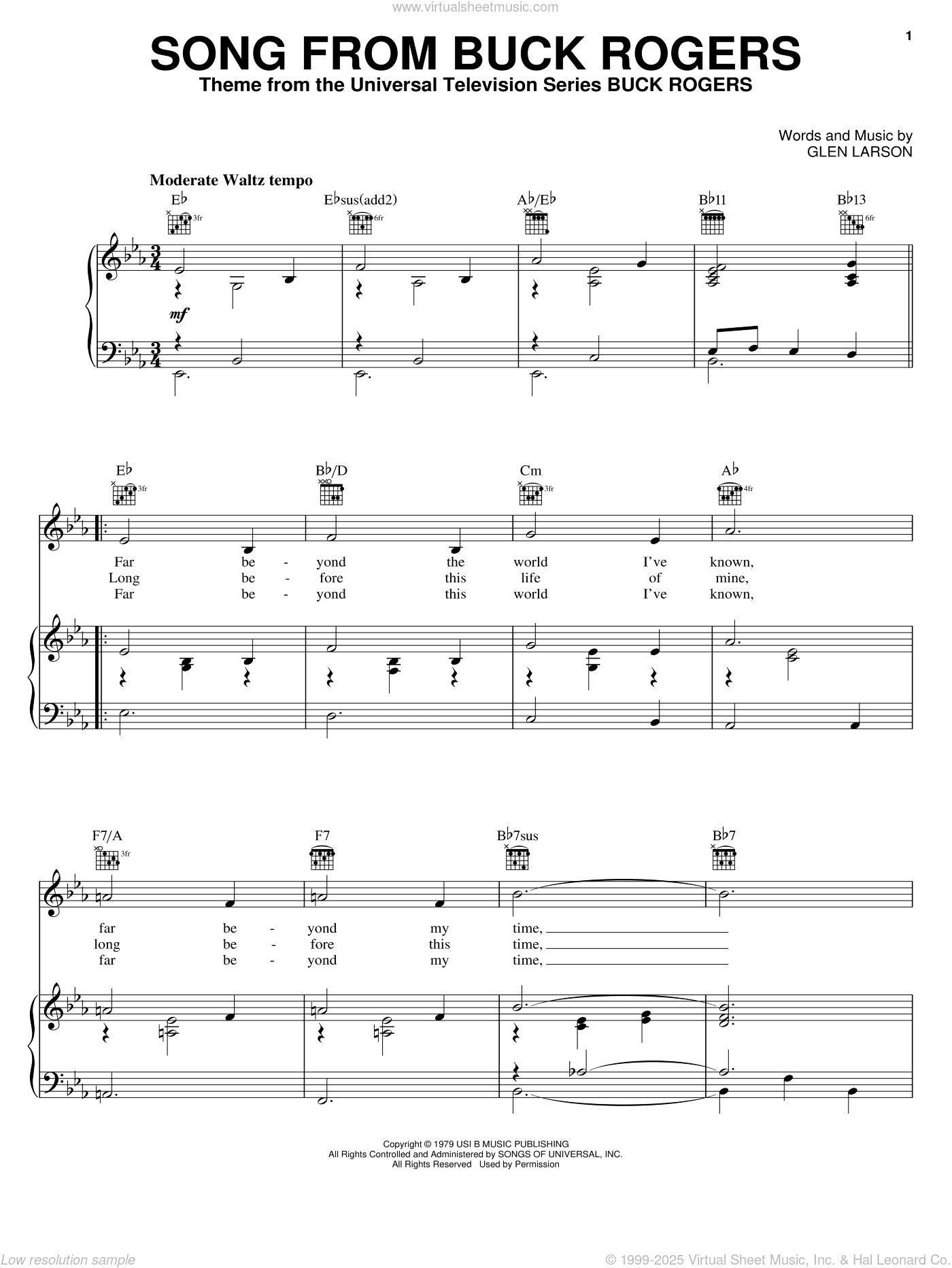 Song From Buck Rogers