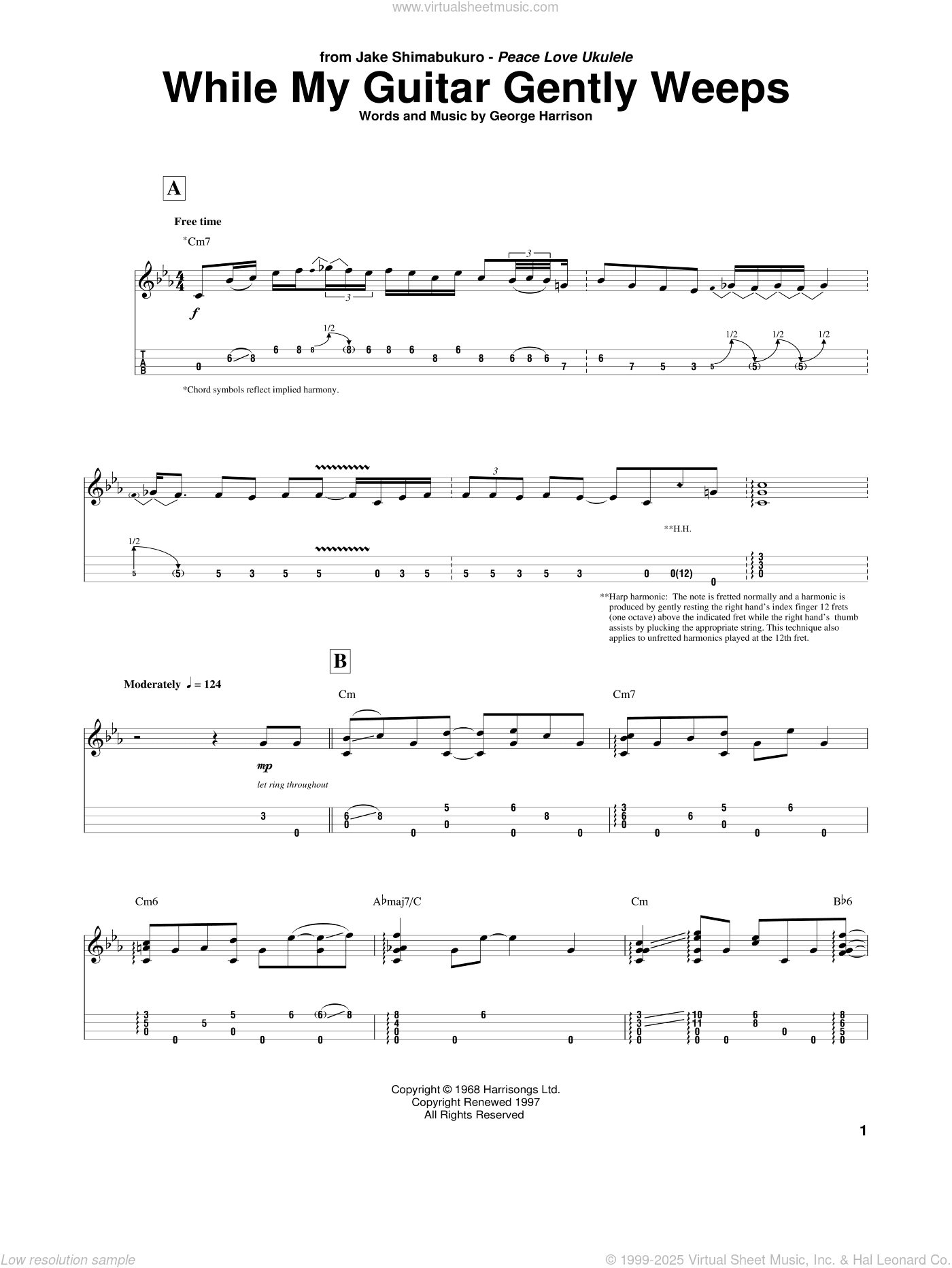 While My Guitar Gently Weeps (arr. Jake Shimabukuro)