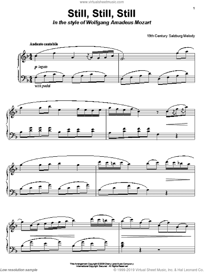 Still, Still, Still (in the style of Mozart)