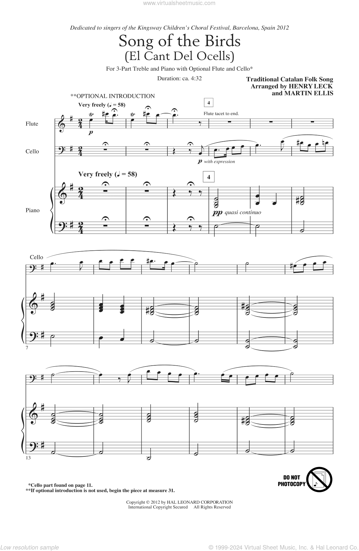 Song Of The Birds (El Cant Del Ocells)