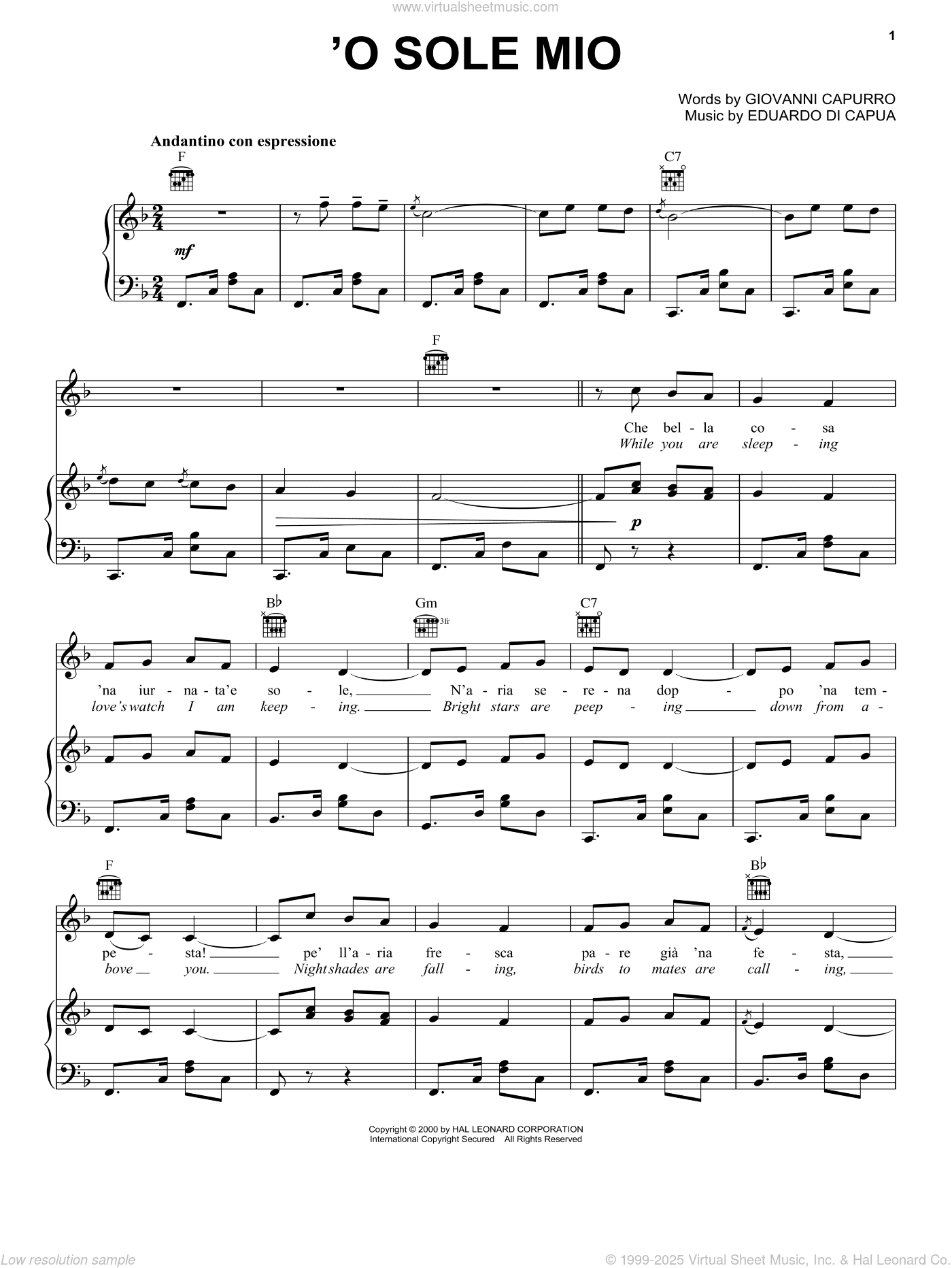 'O Sole Mio