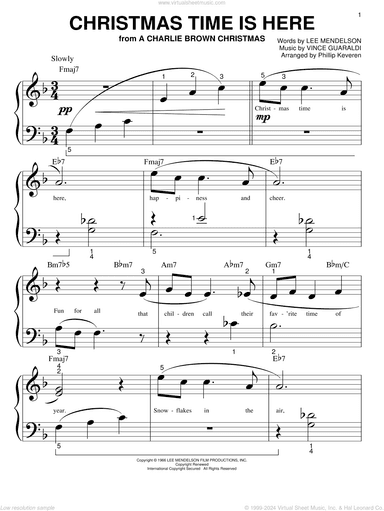 Christmas Time Is Here (arr. Phillip Keveren)