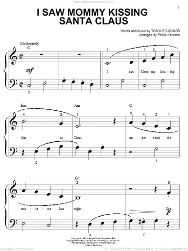 I Saw Mommy Kissing Santa Claus (arr. Phillip Keveren)