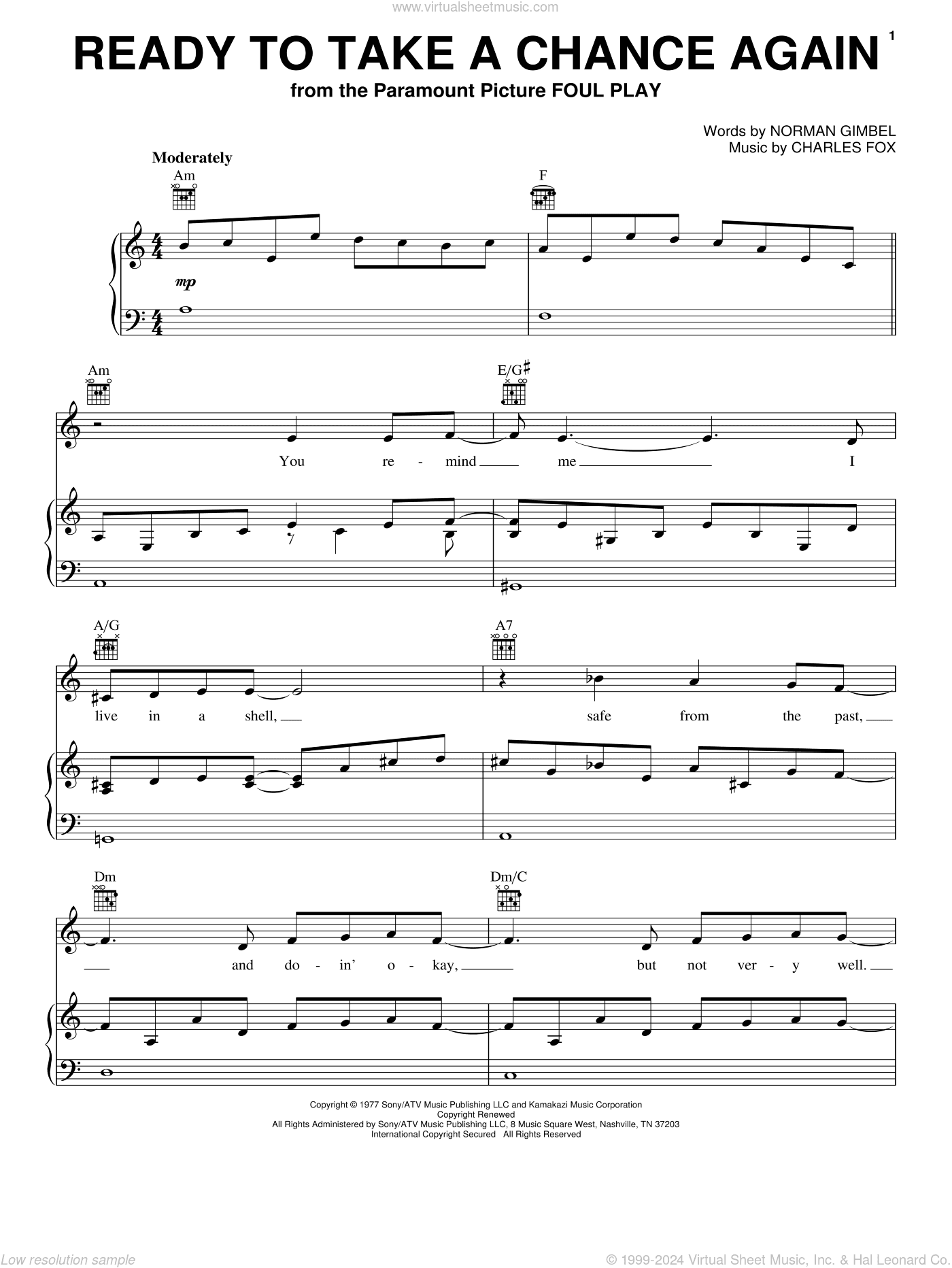 Ready To Take A Chance Again (Love Theme) (from Foul Play)