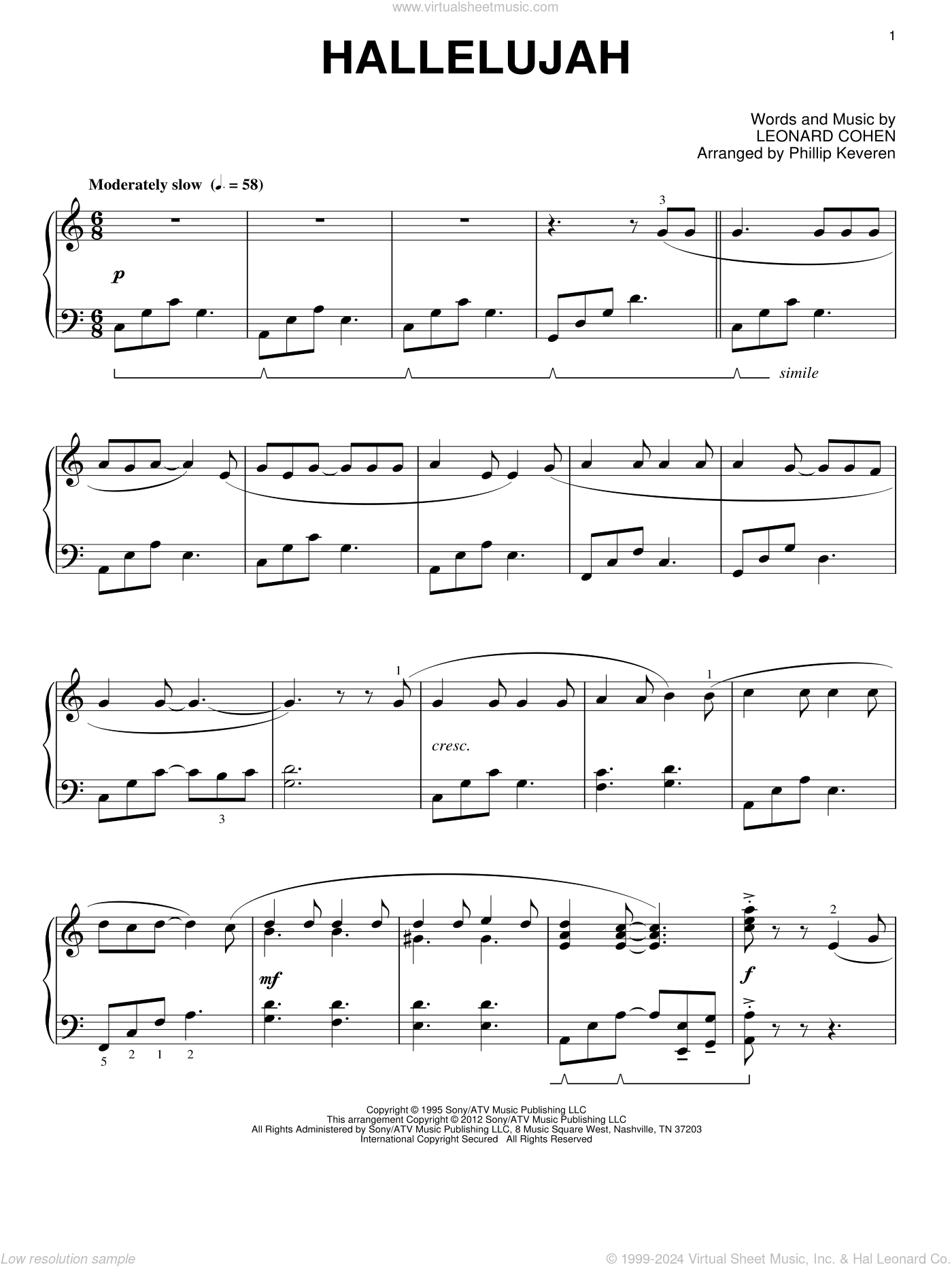 Hallelujah (arr. Phillip Keveren)