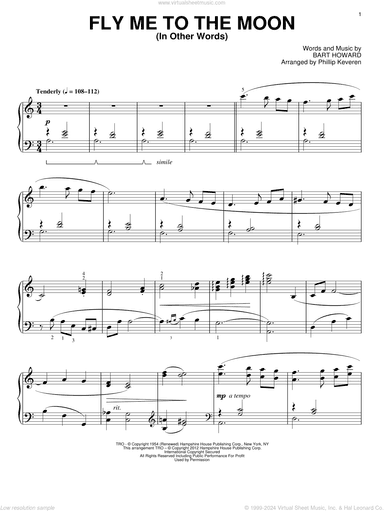 Fly Me To The Moon (In Other Words) (arr. Phillip Keveren)